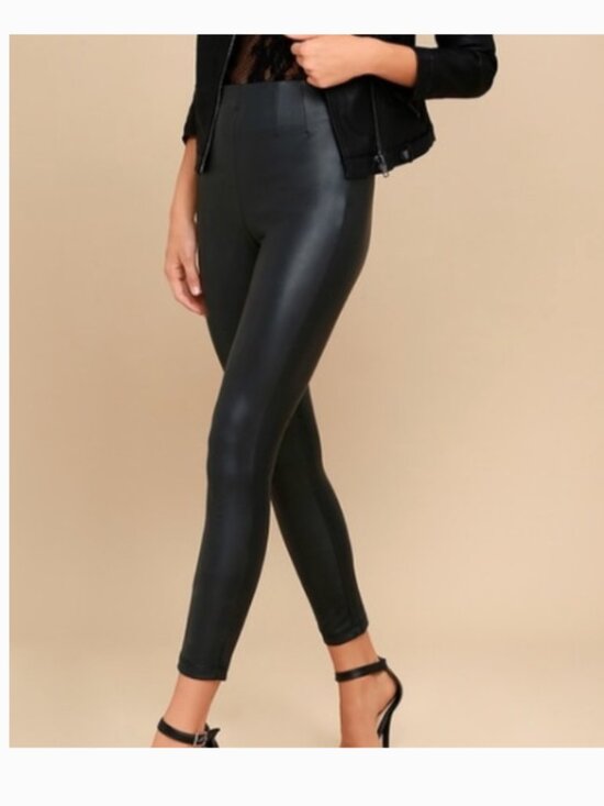 Gentle Fawn Pants - Gentle Fawn Donovan Faux Leather Legging Black S